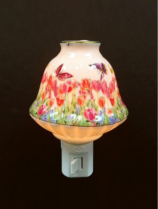Porcelain Flower Night Light with Gift Box